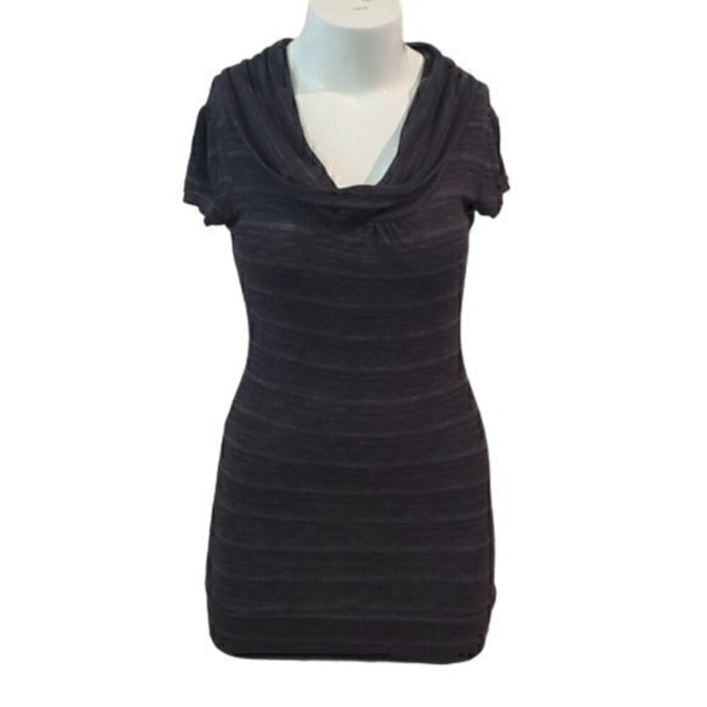 [Decree] Cowl Neck Short Sleeve Dress - Size L